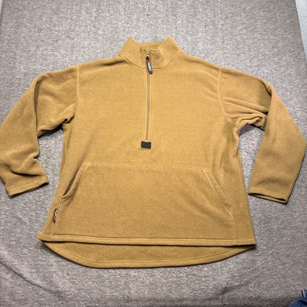 Peckham Polartec Fleece Pullover Mens Large Coyote Brown USMC Military Issue
